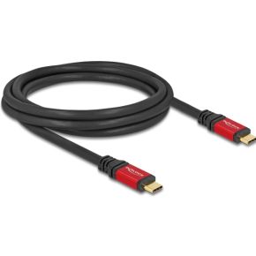 DeLOCK 80051 USB-kabel USB 2.0 2 m USB C Zwart, Rood