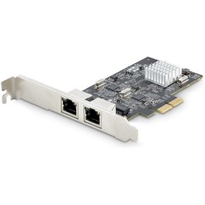 StarTech.com 2-Port 2.5Gbps NBASE-T PCIe Netwerkkaart, Intel I225-V, Dual-Port Computer Ethernet Ada