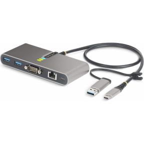 StarTech.com 5G2A1SGBB-USB-C-HUB laptop dock & poortreplicator Bedraad USB 3.2 Gen 1 (3.1 Gen 1) Typ