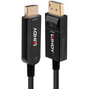 Lindy 38494 video kabel adapter 50 m DisplayPort HDMI Type A (Standaard) Zwart