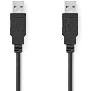 Nedis-CCGL60000BK50-USB-kabel-5-m-USB-2-0-USB-A-Zwart