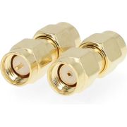 Nedis-SMA-Adapter-SMA-Male-Omgekeerde-Polariteit-SMA-Male-Verguld-50-Ohm-Recht-Koper-Goud-