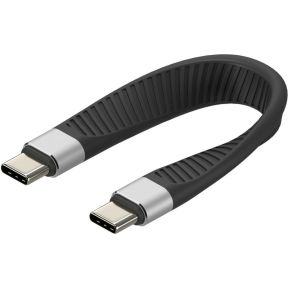 Techly ICOC-USBC-FL-U4 USB-kabel 0,124 m