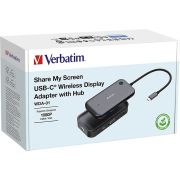 Verbatim-Share-My-Screen-1080-p-USB-C-draadloze-schermadapter-met-hub-WDA-01