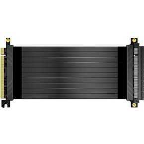 Akasa RISER BLACK X2, Premium PCIe 3.0 x 16 Riser cable,20CM 180° PCIe 3.0 x16 Female 180° PCIe 3.