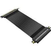 Akasa-RISER-BLACK-X2-Premium-PCIe-3-0-x-16-Riser-cable-20CM-180-deg-PCIe-3-0-x16-Female-180-deg-PCIe-3-