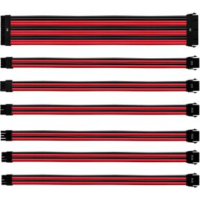 CoolerMaster Colored Extension Cable Kit - Red / Black
