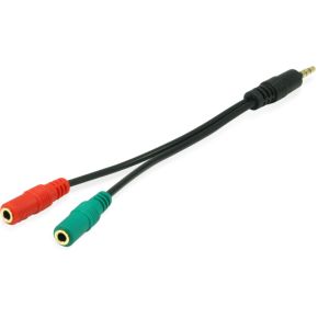 Equip 147943 audio kabel 1,5 m 2 x 3.5mm 3.5mm Zwart