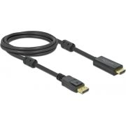 Delock 85956 Actieve DisplayPort 1.2 naar HDMI-kabel 4K 60 Hz 2 m