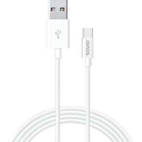 Savio CL-125 USB-kabel 1 m USB 2.0 USB A USB C Wit