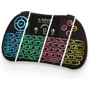 Savio KW-03 toetsenbord RF Draadloos QWERTY Engels Zwart