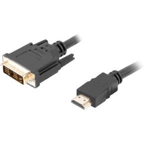 Lanberg CA-HDDV-10CC-0018-BK video kabel adapter 1,8 m HDMI Type A (Standaard) DVI-D Zwart