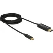 Delock 84905 USB-kabel Type-C naar HDMI (DP Alt Mode) 4K 60 Hz 2 m coaxiaal