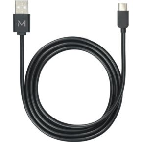 Mobilis 001278 USB-kabel 1 m USB A USB C/Lightning Zwart