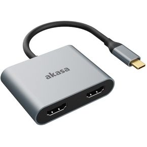 Akasa AK-CBCA26-18BK USB grafische adapter Aluminium