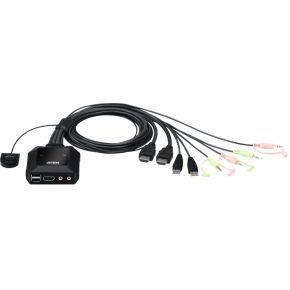 Aten CS22H KVM-switch Zwart