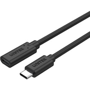 UNITEK C14086BK, 0,5 m, USB C, USB C, USB 3.2 Gen 2 (3.1 Gen 2), 10000 Mbit/s, Zwart
