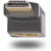 StarTech.com Opwaartse HDMI 2.0 Adapter, Male naar Female, Verticale 90 Graden Haakse HDMI adapter,