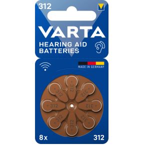 Varta 4043752393712, Wegwerpbatterij, Zink-lucht, 1,45 V, 8 stuk(s), Hg (kwik), 0 - 45 °C