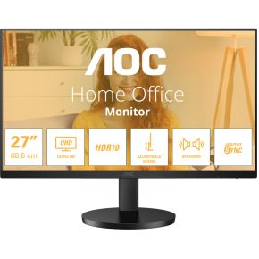 AOC U27B3AF computer monitor 68,6 cm (27 ) 3840 x 2160 Pixels 4K Ultra HD LED Zwart