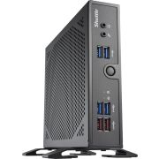 Shuttle XPC slim Barebone DS50U, Intel Celeron 7305, 2x LAN (1x 2.5Gbit ,1x 1Gbit), 1xCOM,1xHDMI,1xD