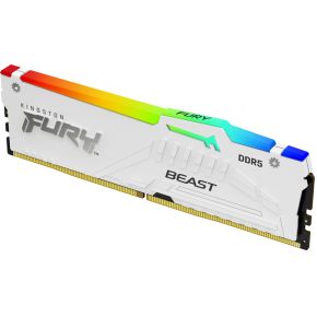 Kingston Technology FURY Beast 16GB 6000MT/s DDR5 CL30 DIMM White RGB EXPO