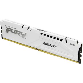 Kingston Technology FURY Beast 16GB 6000MT/s DDR5 CL30 DIMM White XMP