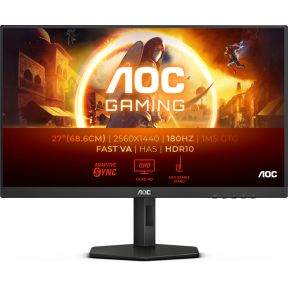 AOC G4 Q27G4XN computer monitor 68,6 cm (27 ) 2560 x 1440 Pixels Quad HD LCD Zwart, Grijs