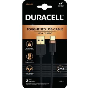 Duracell USB6062A USB-kabel Zwart