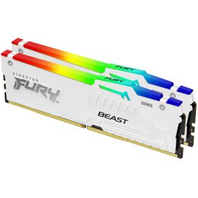 Kingston Technology FURY Beast 32GB 6000MT/s DDR5 CL36 DIMM (Kit van 2) White RGB EXPO