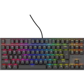 GAMING KEYBOARD GENESIS THOR 303 TKL BLACK US LAYOUT RGB BACKLIGHT MECHANICAL SILENT SWITCH HOT SWAP