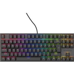 GAMING TOETSENBORD GENESIS THOR 303 TKL ZWART US LAYOUT RGB BACKLIGHT MECHANISCHE BRUINE SCHAKELAAR HOT SWAP NKG-2175