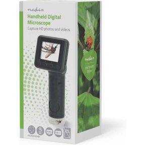 Nedis Microscoopcamera - 1080p@30fps - 48 MPixel - Zoom: 8 x - Vergroting: 500 x - Scherm grootte: 2 " - Ja - Zwart