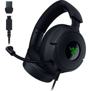 Razer Kraken V4 X Headset Bedraad Hoofdband Gamen USB Type-C / USB Type-A Zwart