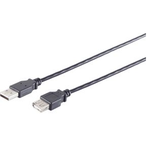 S/CONN 13-24045 USB-kabel USB 2.0 3 m USB A Zwart