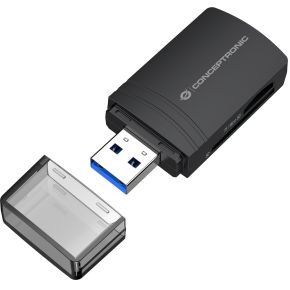 Conceptronic BIAN06B geheugenkaartlezer USB 3.2 Gen 1 (3.1 Gen 1) Type-A Zwart