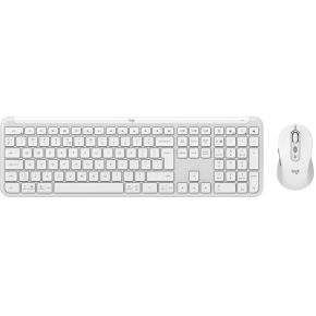 Logitech MK950 Signature Slim Combo - Draadloos Toetsenbord en Muis - US international - Qwerty - Off White