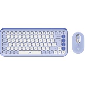 Logitech POP Icon Combo toetsenbord Inclusief muis Universeel Bluetooth QWERTY US International Lila