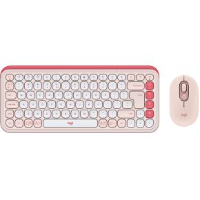 Logitech POP Icon Combo - Toetsenbord en Muis - Bluetooth - Qwerty US - Rose