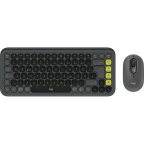 Logitech POP Icon Combo toetsenbord Inclusief muis Universeel Bluetooth QWERTZ Duits Grafiet, Groen