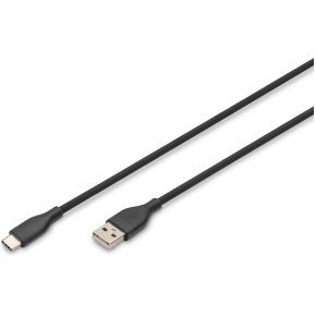 Digitus AK-300340-005-S USB-kabel USB 2.0 0,5 m USB A USB C Zwart