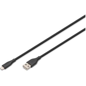 Digitus AK-600108-005-S Lightning-kabel 0,5 m Zwart