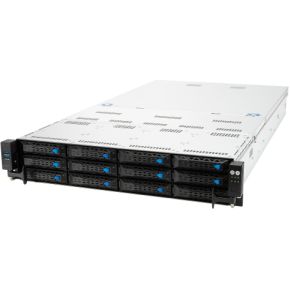 ASUS RS520A-E11-RS12U Socket SP3 Rack (2U) Zwart, Staal