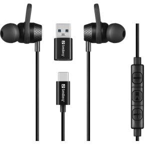 Sandberg USB-C/A In-Earset with Line-Mic