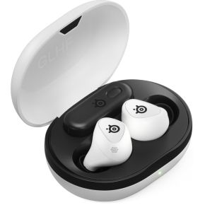 SteelSeries Arctis GameBuds - Wit - Draadloze gamingoordopjes - 2,4-GHz en Bluetooth 5.3 - ANC/Transparency-modus - IP55-waterbestendigheid - 40 uur accuduur - Draadloos opladen -