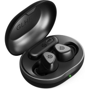 SteelSeries Arctis GameBuds - Zwart - Draadloze gamingoordopjes - 2,4-GHz en Bluetooth 5.3 - ANC/Transparency-modus - IP55-waterbestendigheid - 40 uur accuduur - Draadloos opladen