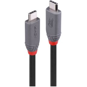 Lindy 36957, 1,5 m, USB C, USB C, USB4 Gen 3x2, 40 Gbit/s, Zwart