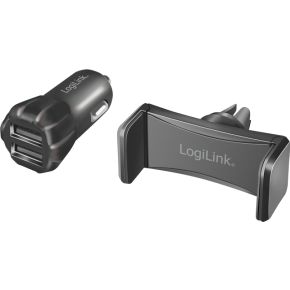 LogiLink PA0203 oplader voor mobiele apparatuur Powerbank, Smartphone, Tablet Zwart Sigarettenaanste