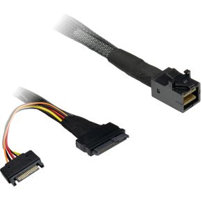 Inter-Tech SFF-8643 - SFF-8639 Zwart