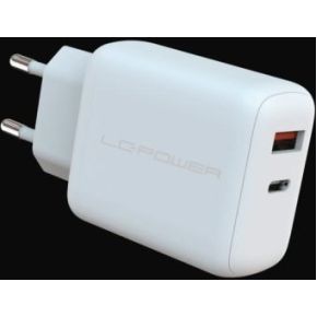 LC-Power LC-GAN-45 oplader voor mobiele apparatuur Universeel Wit AC Snel opladen Binnen